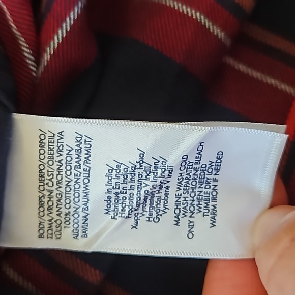 Chaps Men's Performance Long-Sleeve Flannel Button Down Shirt. Sz: 2XB - Picture 6 of 6